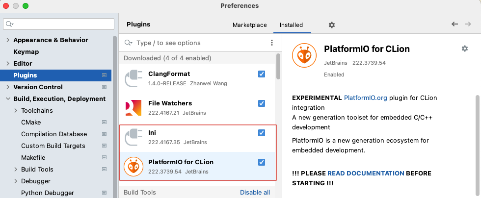 Clion-plugin